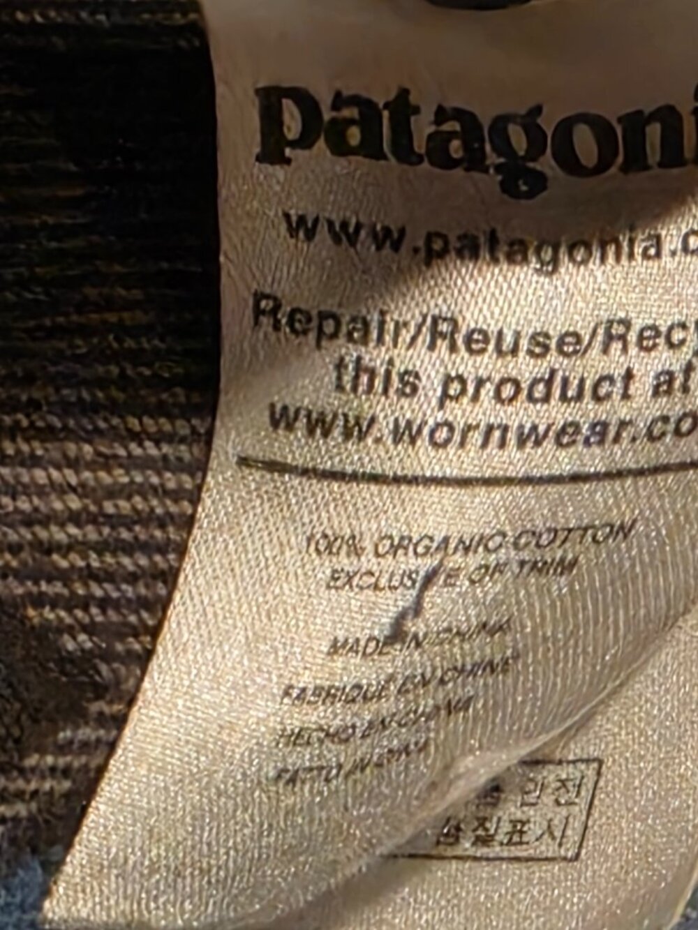 Patagonia Organic Cotton Flannel Blue Gray Plaid M - Picture 3 of 5